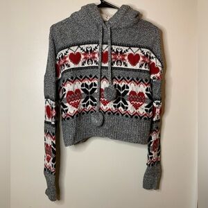Yes Lola Fair Isle Hooded Sweater